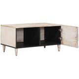  Kava Stol Bijelo 80 x 50 x 40 cm Čvrsto drvo manga | shoptok.hr