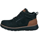 Bugatti Gležnarji z vezalkami konjak / črna | Shoptok.si