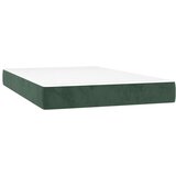  Box spring postelja z vzmetnico LED tem. zelena 120x200cm žamet, (20894688) | Shoptok.si