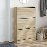 vidaXL omarica za čevlje sonoma hrast 80x21x125,5 cm inženirski les | Shoptok.si