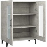  Komoda siva boja betona 69,5x34x90 cm od konstruiranog drva | shoptok.hr
