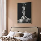  Slika - Smoke Cloud (1 Part) Vertical 40x60 U prirodnom drvenom okviru | shoptok.hr