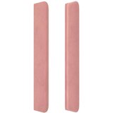  LED posteljno vzglavje roza 147x16x118/128 cm žamet, (20953161) | Shoptok.si