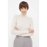 MOS MOSH Volnen pulover ženski, bež barva | Shoptok.si