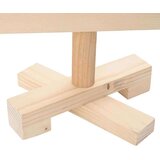 vidaXL Božična drevesa z stojalom Naravna 60 cm Trdna borovina | Shoptok.si
