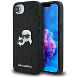 Karl Lagerfeld ETUI FIXED GLITTER KARL&CHOUPETTE HEADS METAL PIN DO IPHONE 16E CZARNY, (5000011124) | Shoptok.si
