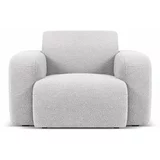 Micadoni Home Svijetlo siva fotelja od bouclé tkanine Molino –