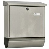 BURG WÄCHTER Stenski poštni nabiralnik Comfort 39130 (Do x Š x V: 38 x 14,8 x 44 cm, Plemenito jeklo, Nerjavno jeklo, Predal za časopise) | Shoptok.si