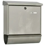Stenski poštni nabiralnik Comfort 39130 (Do x Š x V: 38 x 14,8 x 44 cm, Plemenito jeklo, Nerjavno jeklo, Predal za časopise)