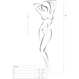 Passion BS035 - ekstremna naramenica, otvoreno mrežasto tijelo (crveno) - SL | shoptok.hr