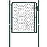 vidaXL Vrtna vrata iz jekla 100x75 cm zelena | Shoptok.si