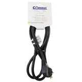 Priključni kabel H05VV-F 3X2,5 1,5 m crni