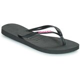 Havaianas Japonke SLIM LOGO METALLIC Črna Cene