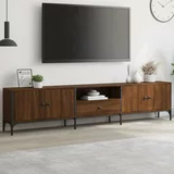 TV omarica s predalom rjav hrast 200x25x44 cm inženirski les