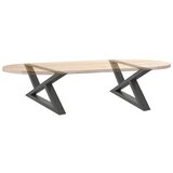  Noge za klub stolić 2 kom. antracit 70 x (30-31,3) cm čelik | shoptok.hr