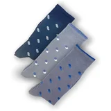 Duca di Morrone Nogavice Dali Summer Socks - Tripack Blue Modra