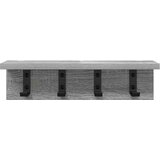  Vješalica za kapute na zidu Siva Sonoma 40 x 10,5 x 10,5 cm | shoptok.hr