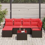  Set sofe 7 pcs Smeđa poliratan | shoptok.hr
