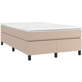  Box spring postelja z vzmetnico kapučino 120x200cm umetno usnje, (20725002) | Shoptok.si