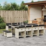 vidaXL 13-dijelni vrtni blagovaonski set s jastucima svijetlosivi | shoptok.hr