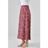 Dewberry 16652 Womens Midi Woven Skirt-BORDEAUX | Shoptok.si