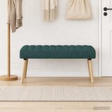  Klupa s utorima Tamnozelena 110 x 40 x 46 cm Tkanina | shoptok.hr