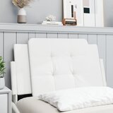  Jastuk za uzglavlje Zadar bijeli 90 cm od umjetne kože | shoptok.hr