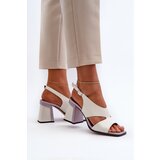 S. BARSKI Women's Sandals with White Stiletto Heel D&A | ePonuda.com