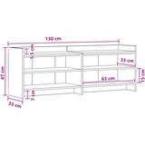 vidaXL TV omarica 135 x 33 x 47 cm Bela Inženirski les, (5000247555) | Shoptok.si