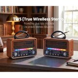  Prenosni retro RGB Bluetooth radio 7068BT/B | Eponuda.com