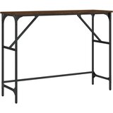 Maison Chic konzolna miza - miza ob steni rjav hrast 100x32x75 cm inženirski les, (21786406) | Shoptok.si