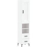  The Living Store Visoka omara bela 34,5x34x180 cm inženirski les - Visoka Omarica, (21450359) | Shoptok.si