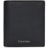 Calvin Klein Velika moška denarnica Foil Emboss Slim Trifold W Card LV04D1063G Črna | Shoptok.si