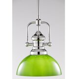 Jupiter 2071 - Luster na štapu PLATINO 1xE27/15W/230V zelena/sjajni hrom | Eponuda.com