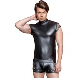 NEK muški top sa zakovicama, mrežasti umetak (crni) - L | shoptok.hr