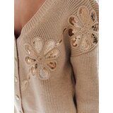 DStreet Damski kardigan KERINDA kamelowy | Shoptok.si