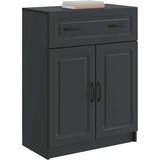  Strani šal s predalom Črna 66 x 34,5 x 87 cm Inženirski les, (5000218004) | Shoptok.si