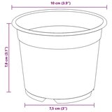  Lonac za cvijeće 200 pcs Keramika Ø 15 x 12.5 cm Plastika | shoptok.hr