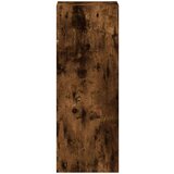 vidaXL Knjižna omara zložljiva dimljeni hrast 30x30x80 cm inž. les | Shoptok.si