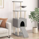  Penjalica za mačke sa stupovima za grebanje svjetlosiva 153 cm | shoptok.hr