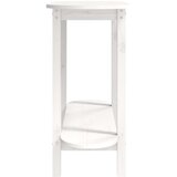  Konzolni stol bijeli 110 x 40 x 80 cm od masivne borovine | shoptok.hr