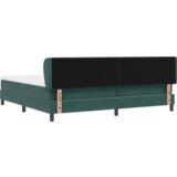 Box Spring Krevet s Madracem Tamno Zelena 200x200 cm Baršun | shoptok.hr