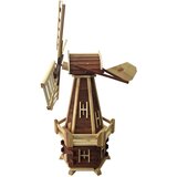  Drvena vrtna vjetrenjača, rotirajuća, ukrasna 130 cm | shoptok.hr