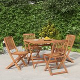  5-dijelni vrtni blagovaonski set od masivnog bagremovog drva | shoptok.hr