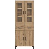  Highboard 2 kom. Umjetnički hrast 69,5 x 34 x 180 cm | shoptok.hr