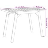 vidaXL Vrtna jedilna miza 110x56x75 cm trden akacijev les Cene