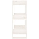 Ormarić za knjige / pregrada bijeli 60x35x91 cm od borovine | shoptok.hr
