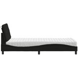  Krevet s madracem crni 90x190 cm od tkanine | shoptok.hr