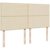  Krevet s oprugama i madracem krem 200 x 200 cm od tkanine | shoptok.hr