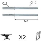 Dabel skriveni nosač police SNP ZNB OK10x140/FI12mm 2kom DBP1 (0204296) cene